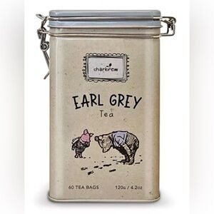 New Charbrew Winnie The Pooh Earl Grey Tea 60 Bags Exp. 10/2028. Locking Tin